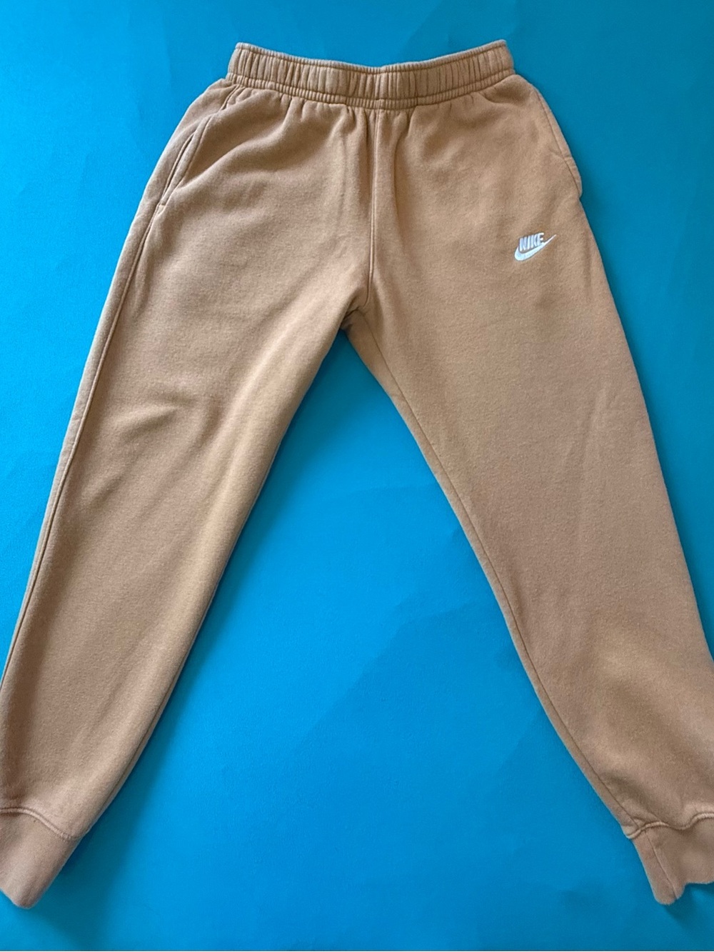 Nike mens Tan Fleece Joggers